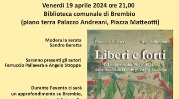 Presentazione libro "Liberi e Forti" Ferruccio Pallavera, Angelo Stroppa