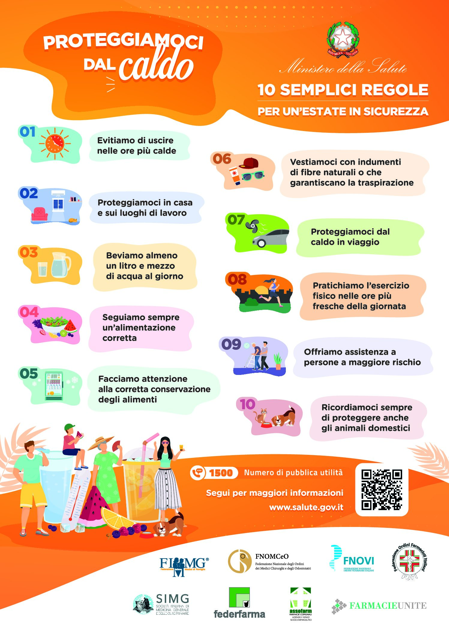 5 – locandina ministero della salute – 10 semplici regole