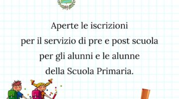 Comune di Brembio – Aperte iscrizioni pre post scuola A.S. 2024-25